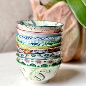 Patina Vie Bouquet Tidbit Bowls, set of 8.